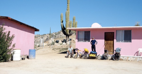 Pink motel i Catavia i Baja